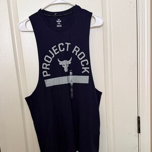 Under Armour Project Rock Navy Tank Top